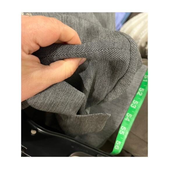 Express Gray Tailored Career Blazer Size 4 One Button Classic Office Workwear - Picture 9 of 9